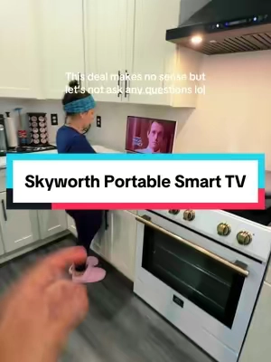 A tv that can go anywhere???  #DealsForYouDays #summeressentials #summerwins #skyworth #portablesmarttv 