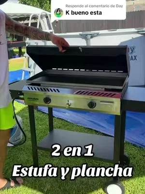 Respuesta a @Day  ROVSUN Estufa de Gas con Plancha, Encendido Automático, Regulador y Estantes Laterales, Potente Cocina de Soporte de 150,000/225,000 BTU para Cocinar en el Patio #dealsforyoudays #summervibes☀️ #fiesta #paratiiiiiiiiiiiiiiiiiiiiiiiiiiiiiii #tiktokshopcreatorpicks 