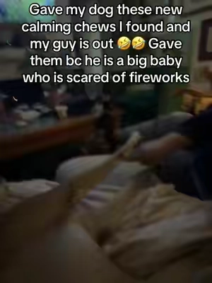 We all know how dogs are scared of loud noises such as thunderstorms and fireworks. I gave my dog these calming chews and he was out and the fireworks didn’t bother him at all! I highly recommend these to all dog owners if your dog has these characteristics as well. #tiktokpets #nativepet #dogmom #furbaby #dealsforyoudays 
