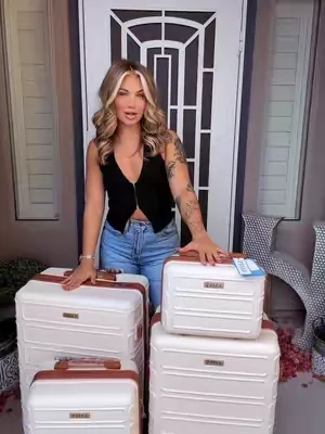 Cannot wait to use these this summer! #luggage #suitcase #TikTokCampaign #traveltiktok #dealsforyoudays 