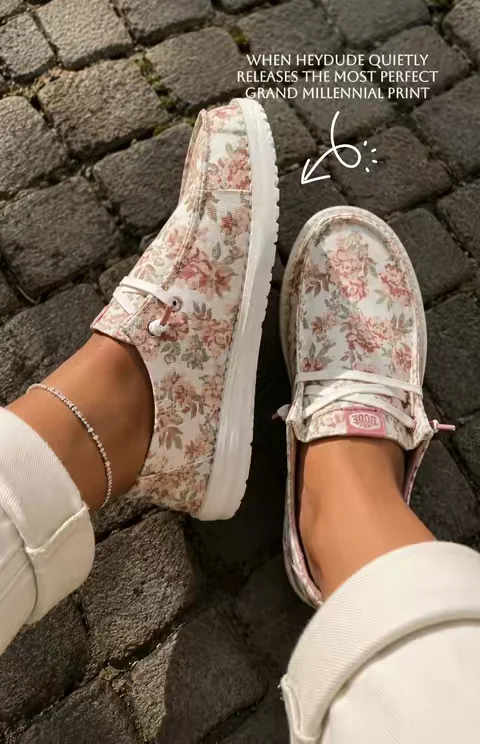 HeyDude Wendy Washef Floral - brand new in perfect time for summer #heydude #heydudewendy #heydudesuperbrandday #sliponshoesforwomen #tiktokshopcreatorpicks