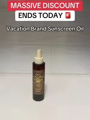 SPF 15! Get it now! #dealuxe #tiktokshop #vacationbrand #sunscreenoil 