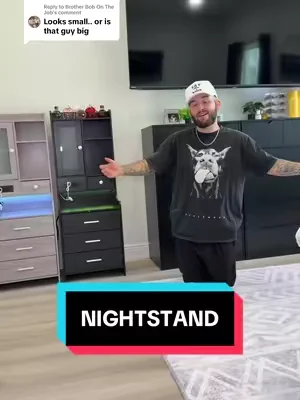 Replying to @Brother Bob On The Job #bedsidetable #nightstand #lednightstand #bedside #sidetable 
