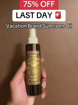 Coconut scent! Get it today! #dealuxe #tiktokshop #vacationbrand #deals #sunscreenoil 