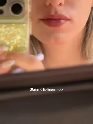 Staining lip liner in the shade : Chori Chori 🤍  #dealsforyoudays #summerwins #stainlipliner #lipstain #lipliner 