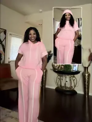 If it’s cute, comfy with pockets…I’m sold! Loungewear set = Hooded Top & Lounge Pants Set. #loungewearset #DealsForYouDays #SummerWins #tiktokshopsummerturnup #tiktokshopcreatorpicks 