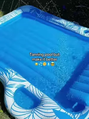 @HolidaySpot #tanningpool #tanning #pool #inflatablepool #backyardpool 