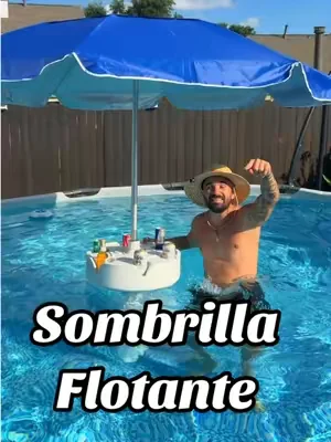 Sombrilla flotante para piscina con barra y Base, sombrillas portátiles para mesa de bar de piscina con portavasos y soporte para teléfono, sombra flotante para piscina, incluye bolsa de transporte #dealsforyoudays #piscina #paratiiiiiiiiiiiiiiiiiiiiiiiiiiiiiii #sombrillas #tiktokshopcreatorpicks 