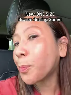 One size Beauty Get that sun-kissed glow while helping your makeup stay in place. The ONE/SIZE On 'Til Dawn Bronze Veil Setting Spray comes in Caramel Glow and Cocoa Glow for a soft, radiant finish that looks like you just got back from vacation. I #onesizebeauty #settingspray #bronzer #dealsforyoudays #summeressentials 