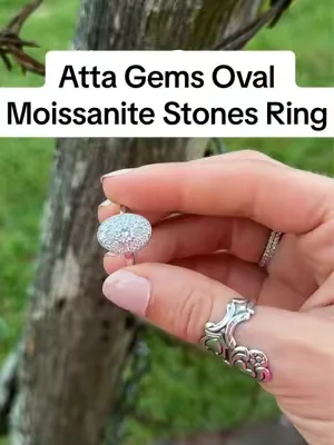 Atta Gems Vintage Ring is beautifully crafted moissanite stones on a vintage oval setting. Don’t miss this deal if you love vintage looking jewelry. #attagems #moissanite #vintagering #vintagestyle #dealsforyoudays 