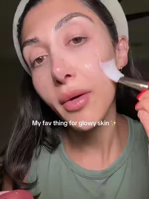 Best hack for glowy skin ✨ #collagenmask #glowyskin 