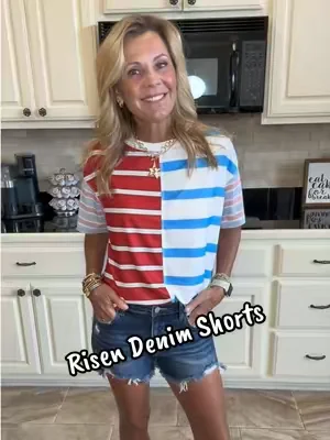 I’m in a small in these cute Risen denim shorts from @Wild Oak Boutique #dealsforyoudays #casualoutfits #denimshorts #jeanshorts #OOTD 