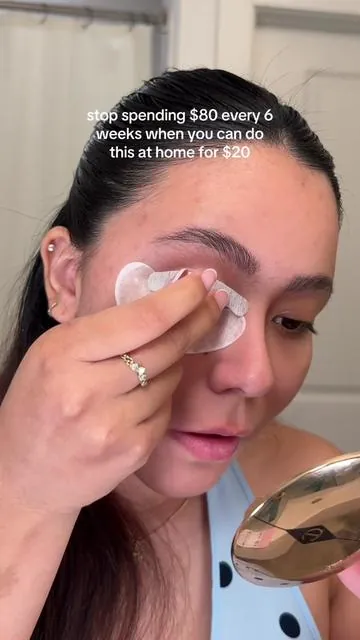 stop spending $80 every 6 weeks when you can do this at home for $20 #creatorsearchinsights #lashlift #athomelashlift #koreanlashliftandtint #lashliftkit 