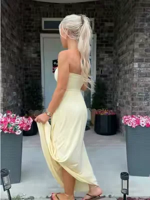 wearing an xs 🌞🌞🌞 #maxidress #summerdress #beachvacation #sundress #affordablefashion 