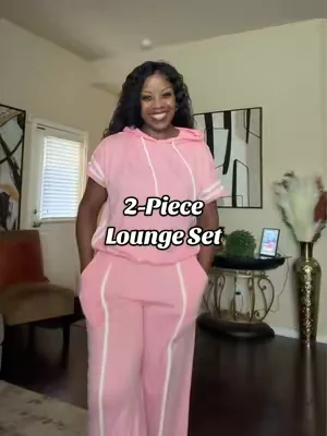 Women's Spring Summer Hooded Top & Lounge Pants Set #2pieceset #DealsForYouDays #tiktokshopcreatorpicks #SummerWins #SummerVibes 