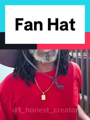 This Solar Powered Fan Hat is great for outdoors, camping, roadwork and more! #solarpoweredfanhat #fanhat #sunhat #solarpowered #hat      