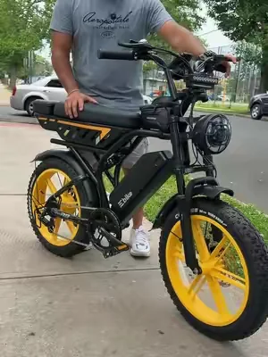 Está bicicleta es eléctrica todo terreno con una velocidad máxima de 28 mph y un motor de 1500 watts #ebike#electricbike #dealsforyoudays#tiktokshop #creatorsearchinsights 