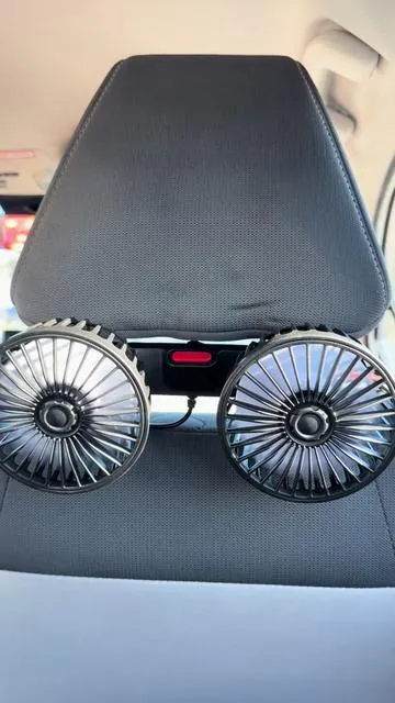 Beat the Heat on Every Drive with This Dual-Head Car Fan 🚗❄️ #CarAccessories #CarFan #SummerVibes #RoadTripEssentials #TikTokShopFinds