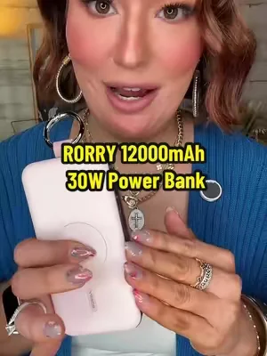 I am SO impressed with the quality of this power bank!! It has a 12,000 mAh capacity, has pass through charging capabilities, can charge your phone and watch at the same time annnd has a retractable magnetic cord!  Literally checks off every single box! 😍 @RORRY #powerbank #powerbankcharger #batterypack #rorrycharger #ttsacl 