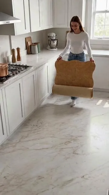 1pc 100% Polyester Kitchen Floor Mat, Non-Slip Wave Rhombus Design, Artistic Gift, Multi-Scene Cooking Area Pad, Durable & Stylish #interiordesign #homeflooring #homegoodsfinds🤩🤩 #bedroomrug #floormatcovers #bathroomrugs #customfloormats #versatilehome #leatherfloormats #livingroomrugs