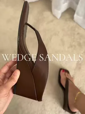 Obsessed with these! #wedgesandals 