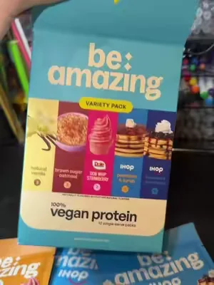 finally a sample pack so you can try them all without getting the big bags @Be Amazing #proteinpowder #veganprotein #tiktokshopfinds #proteinshake #beamazing