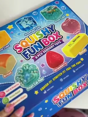 Ya está disponible nuevamente la Caja de 8 juguetes squichis con olor sensoriales y con un súper precio #squishy #sensory #toys #sensoryactivities #juguetessensoriales