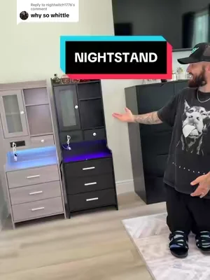 Replying to @nightwitch1776 #bedsidetable #nightstand #lednightstand #bedside #sidetable 
