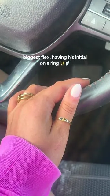 #fyp #initialring #goldring #daintyring #dealsforyoudays 