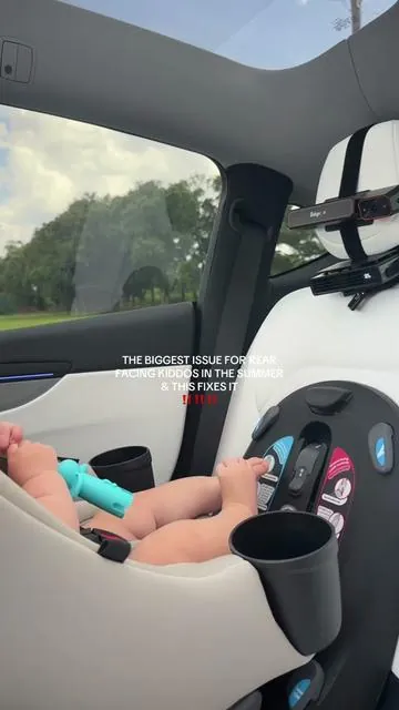 She seems so much more comfortable now!! #rearfacing #baby #babymusthaves #momsoftiktok #mom 