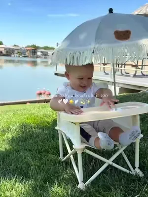 my lovey loves summer ☀️ #summeressentials #babyessentials #tiktokshop #babychair #babygadgets 