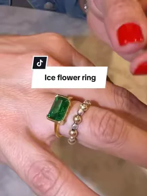 Replying to @✝️ Jan❌ 💫🥉TikTok Creator🔥 Elegant and stylish this rectangle 4 carat ice flower ring will be your new statement piece !! you choose your finish ! #eastwestring #summervibes #tiktokshopcreatorpicks #iceflowerring #dealsforyoudays  @Prome Jewelry 