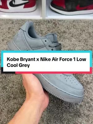 Kobe Bryant x Nike Air Force 1 Low Cool Grey #kobebryant #nike #airforce1 #menshoes #flykicks 