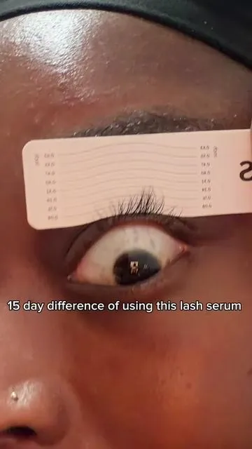 And no prostaglandins !🤭🤭🤌🏾 I definitely was not being consistent the first week but now I apply this nightly! I can’t wait to see the month update !!! Honest and real reviews only, I want my lashes to look UNREAL!! Also I used the mascara once so far and I do like it!! If you want a video on that lmk 💕💕 The goal is super long natural lashes, clear glass skin, and hair down my back by the end of the year 💋💋 #lashserum #lashserumresults #longlashes #skincare #beforeandafter 