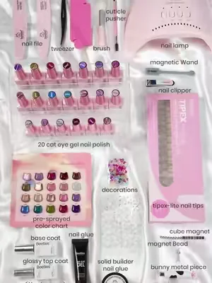 This is the ultimate starter kit for anyone obsessed with magnetic cat eye nails. Everything you need is already in one set—no extra tools, no complicated prep, just everything you need to create that hypnotic, light-catching shimmer at home. ✨Beetles 20 Colors Illusion Glow Cat Eye Gel Nail Polish Kit 🔥From June 17 – July 2, enjoy a discount of more than 60% off storewide🔥 #tiktokshopdealsforyoudays  #cateyenail #summeressentials   #BeetlesSummerDrop  #DealsForYouDays 