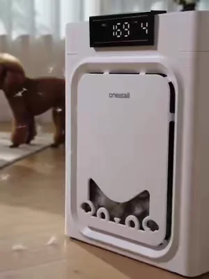 this literally traps pet hair from out of the air,we have four cats!   #PetAirPurifier   #PetHairEverywhere  #CatHealth #summeressentials #DealsForYouDays    