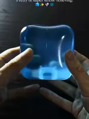 🍨This Ice Cube Squishy looks like a real ice cube but it's soft!✨🧊 I can’t stop squishing them—he texture is insane☁️and it’s my new favorite toy now😋🩷#squishytoys #squishyfun #FidgetToy #StressRelief #asmr