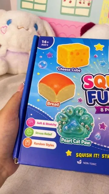 8 viral squishies in one box and somehow the price is still this low 😳✨ #squishy #squishytoy #StressRelief #tiktokshopfinds #viraltoys 