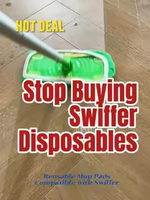 Swifter owners, why are you still wasting money when there’s a reusable pad?🤫🧼 #swiffer #swifferhack #dealsforyoudays #tiktokshopdealsforyoudays #summerwins 