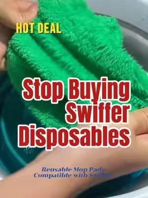 Swifter owners, why are you still wasting money when there’s a reusable pad?🤫🧼 #swiffer #swifferhack #dealsforyoudays #tiktokshopdealsforyoudays #summerwins 
