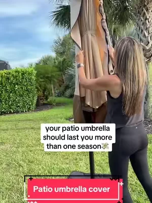 Don’t replace your patio umbrella because of a little wear—protect it instead. ☀️ This patio umbrella cover keeps it clean, dry, and protected from rain, dirt, UV rays, and pollen so it’s ready whenever you are. Easy to slip on, secure fit, and a simple way to help your umbrella last season after season. #PatioUmbrella #patioumbrellacover #umbrellacover #PatioSeason 