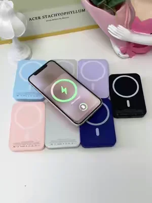 5000mAh Magnetic Power Bank for iPhone 12–17 Series, Works Best with MagSafe Case or No Case, Portable Wireless Charger summerwins##TiktokMadeMeBuyit##powerbank##charger##magnetic##dealsforyoudays