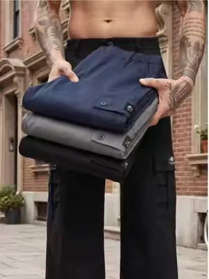 Best Value Multi-Pocket All Season Cargo Pants For Men#pants #mensfashion #comfystyle #DailyWear #cargopantsoufit #outfit 