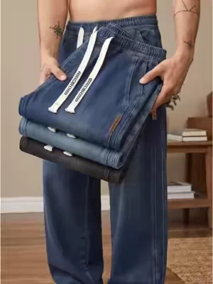 Hate Digging Waistbands? These Stretch Elastic Jeans Are Game Changer#pants #mensfashion #jeansformen #jeansoutfit #comfystyle 