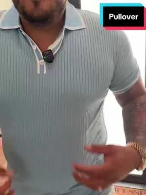 Men's Short Sleeve Polo Shirt in Decorative Fabric, Striped, Perfect for Business Casual and Formal Occasions, Regular Fit Ideal for Work ##SummerWins##DealsForYouDays
