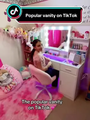 The popular vanity on TikTok 💕@CollaredEagle #vanity #vanitymirror #collaredeagle #vanitymirrorwithlights #girlroom 