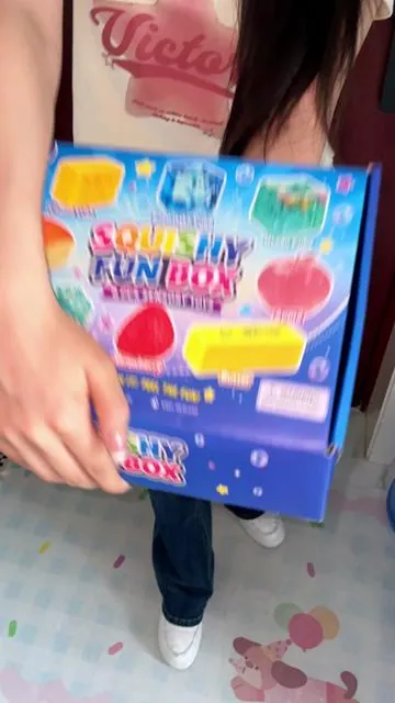 squishy fun box with 8 different squishies #squishies #stressball #fidgettoys #squishy #fidget 