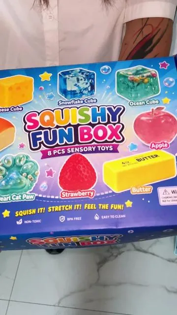 8 viral squishies in one box and somehow the price is still this low 😳✨ #squishy #squishytoy #StressRelief #tiktokshopfinds #viraltoys 