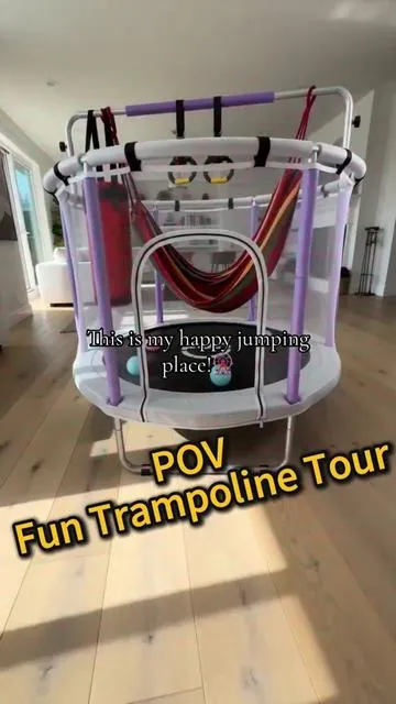 One trampoline,endless fun for kids 👧 #tiktokshop #trampoline #funny #dealsforyoudays #game 