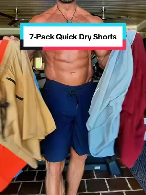 Upgrade your summer wardrobe with these men’s 7-pack quick-dry athletic shorts. Lightweight, breathable, and made to keep up with workouts, running, walking, basketball, or just everyday wear. The moisture-wicking fabric helps keep you cool, while the secure zipper pockets keep your phone, wallet, and keys from falling out. With seven pairs in one pack, you’ll always have a fresh pair ready to go. #mensshorts #workoutshorts #mensstyle #SummerVibes #DealsForYouDays 